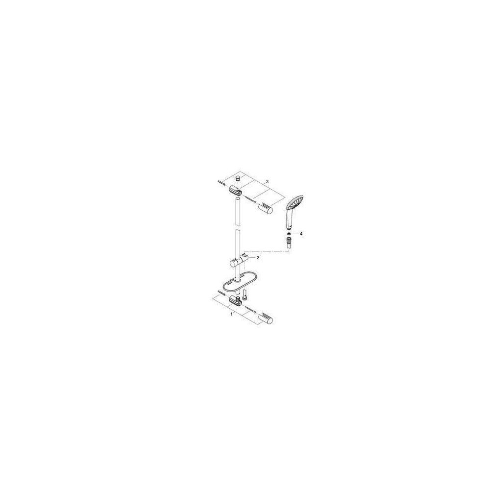 Grohe Euphoria Massage Shower Set with Bar 90 cm Chrome