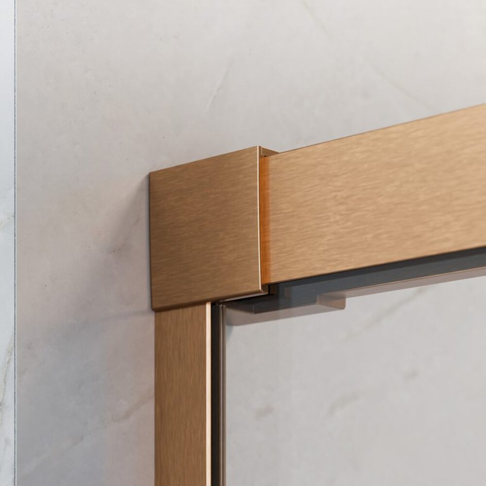 Слайд врата за ниша Radaway Idea DWJ 110 cm стъкло 6 mm с покритие медно никелирано-прозрачно ляво отваряне