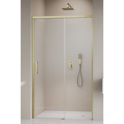 Слайд врата за ниша Radaway Idea DWJ 120 cm стъкло 6 mm завършек злато матово-прозрачно отваряне надясно