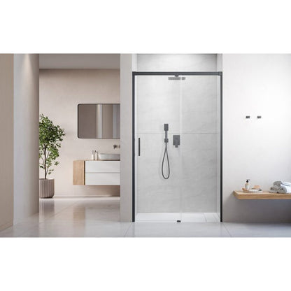 Слайд врата за ниша Radaway Idea DWJ 110 cm стъкло 6 mm завършек GunMetal четкано-прозрачно дясно отваряне