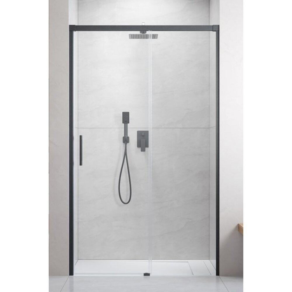 Слайд врата за ниша Radaway Idea DWJ 110 cm стъкло 6 mm завършек GunMetal четкано-прозрачно дясно отваряне
