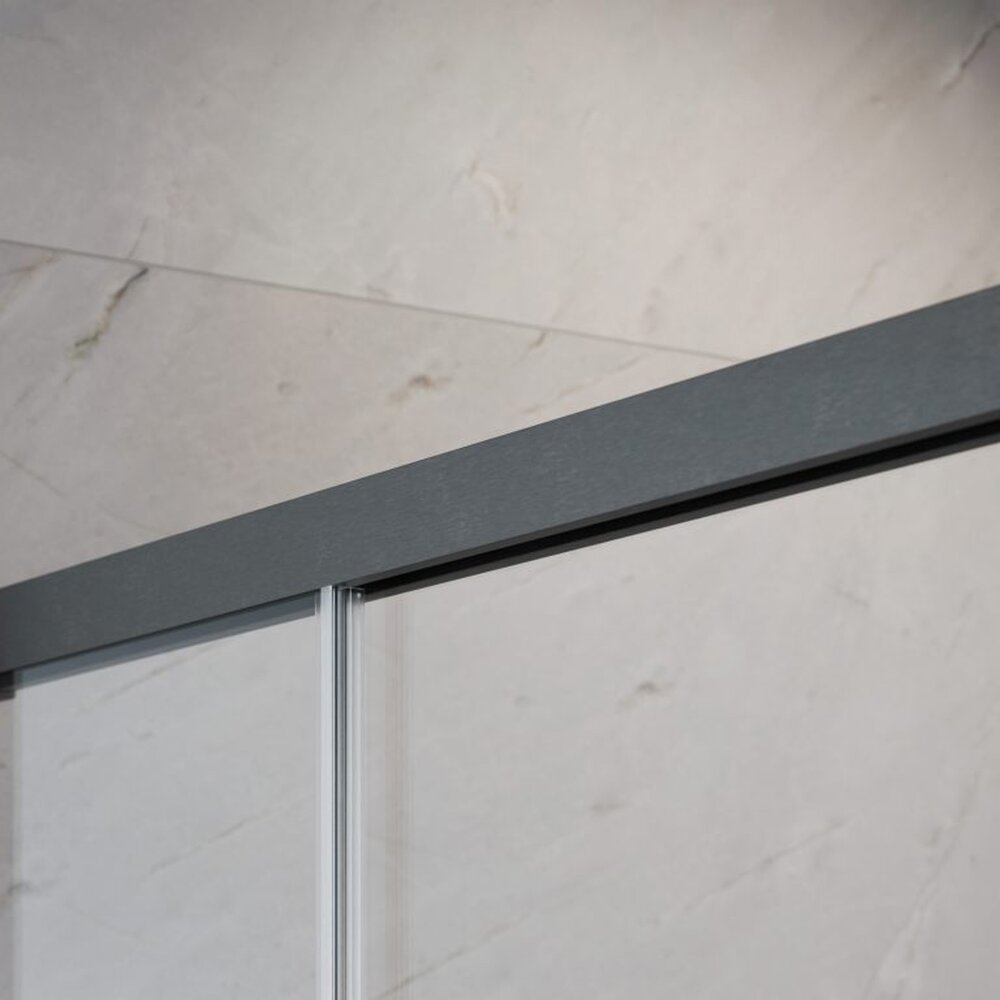 Слайд врата за ниша Radaway Idea DWJ 110 cm стъкло 6 mm завършек GunMetal четкано-прозрачно дясно отваряне
