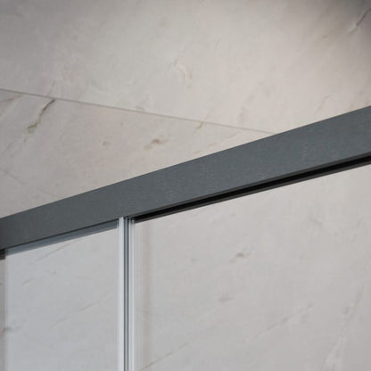 Слайд врата за ниша Radaway Idea DWJ 110 cm стъкло 6 mm завършек GunMetal четкано-прозрачно дясно отваряне