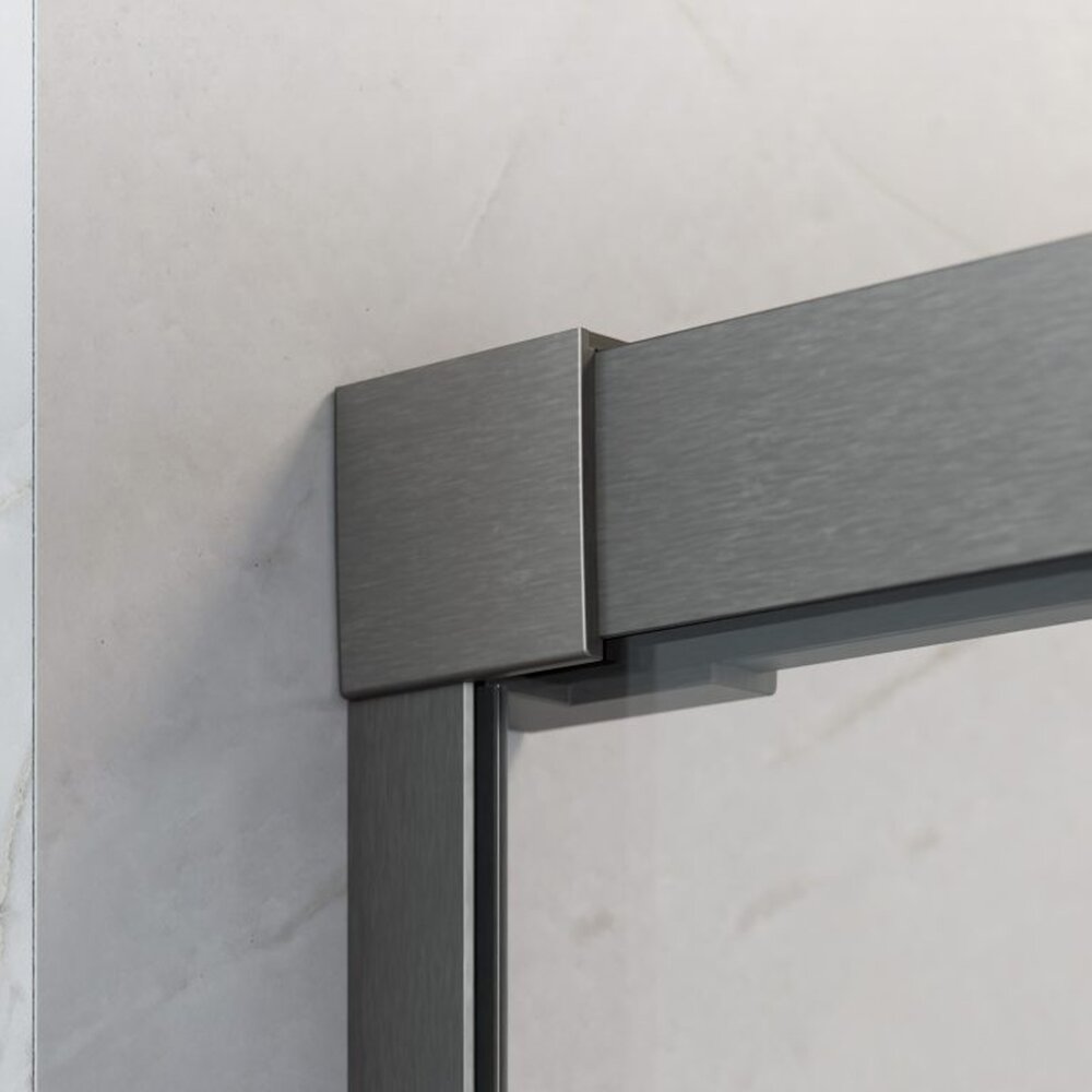 Слайд врата за ниша Radaway Idea DWJ 110 cm стъкло 6 mm завършек GunMetal четкано-прозрачно дясно отваряне