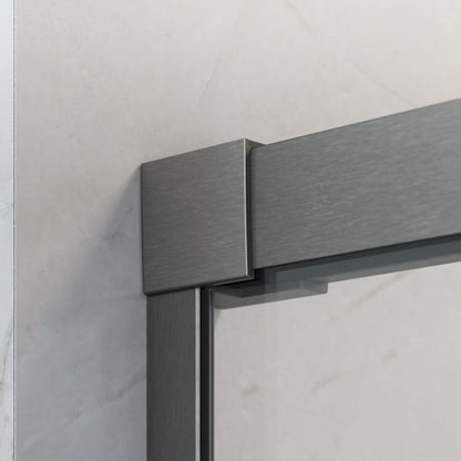 Слайд врата за ниша Radaway Idea DWJ 110 cm стъкло 6 mm завършек GunMetal четкано-прозрачно дясно отваряне