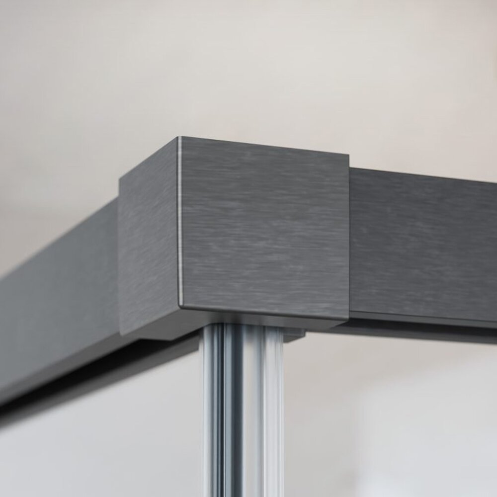Слайд врата за ниша Radaway Idea DWJ 110 cm стъкло 6 mm завършек GunMetal четкано-прозрачно дясно отваряне