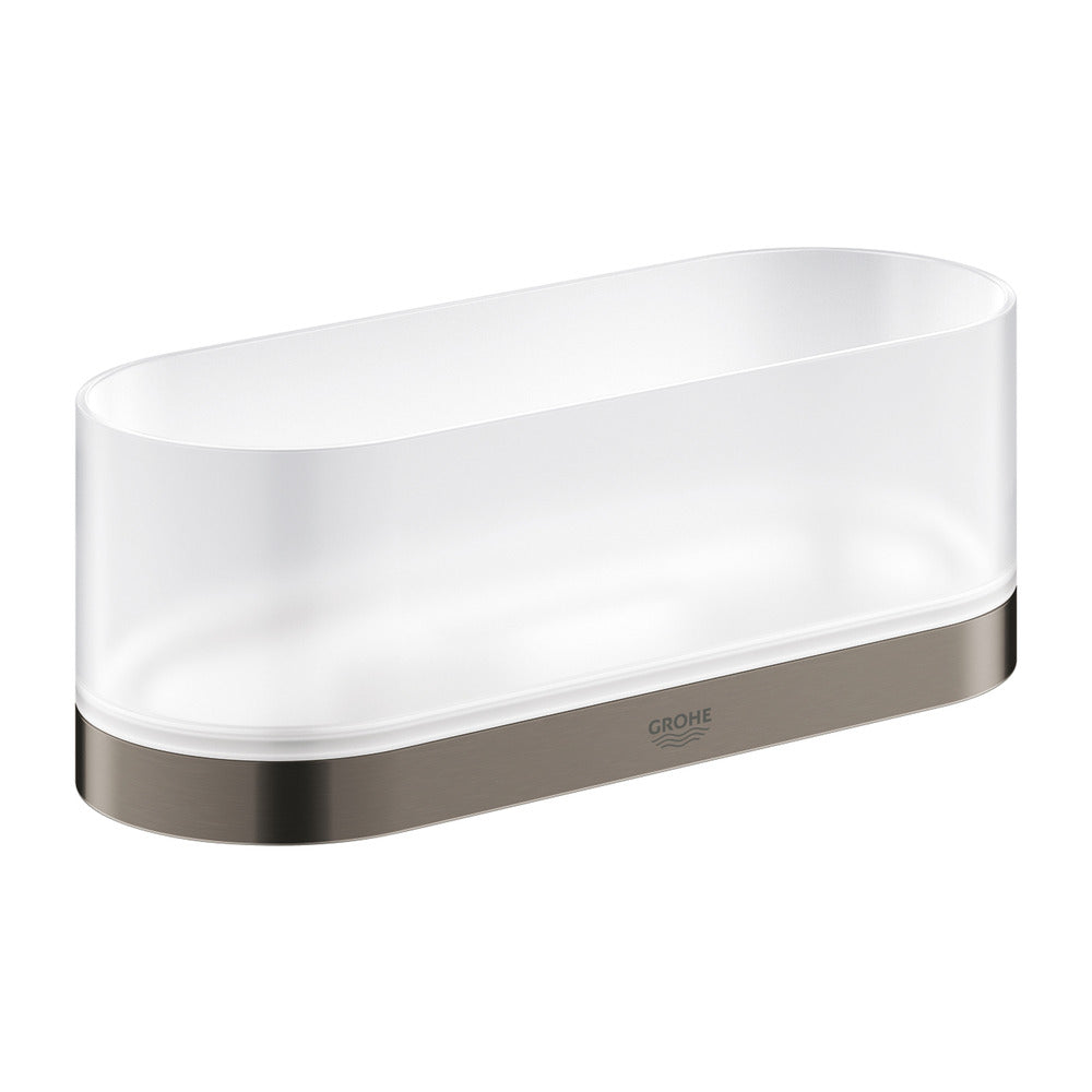 Grohe Selection Multifunctional Towel Ring in Hard Graphite