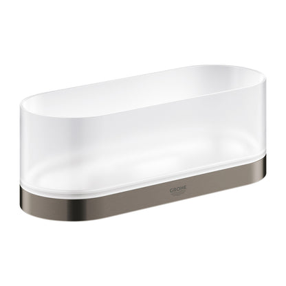 Grohe Selection Multifunctional Towel Ring in Hard Graphite
