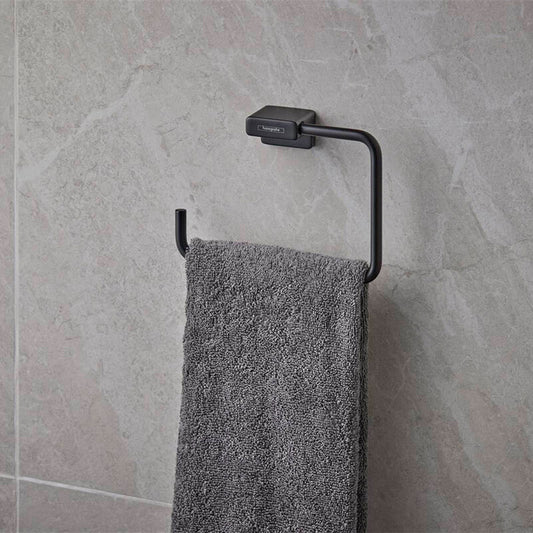 Hansgrohe AddStoris Towel Ring Matte Black