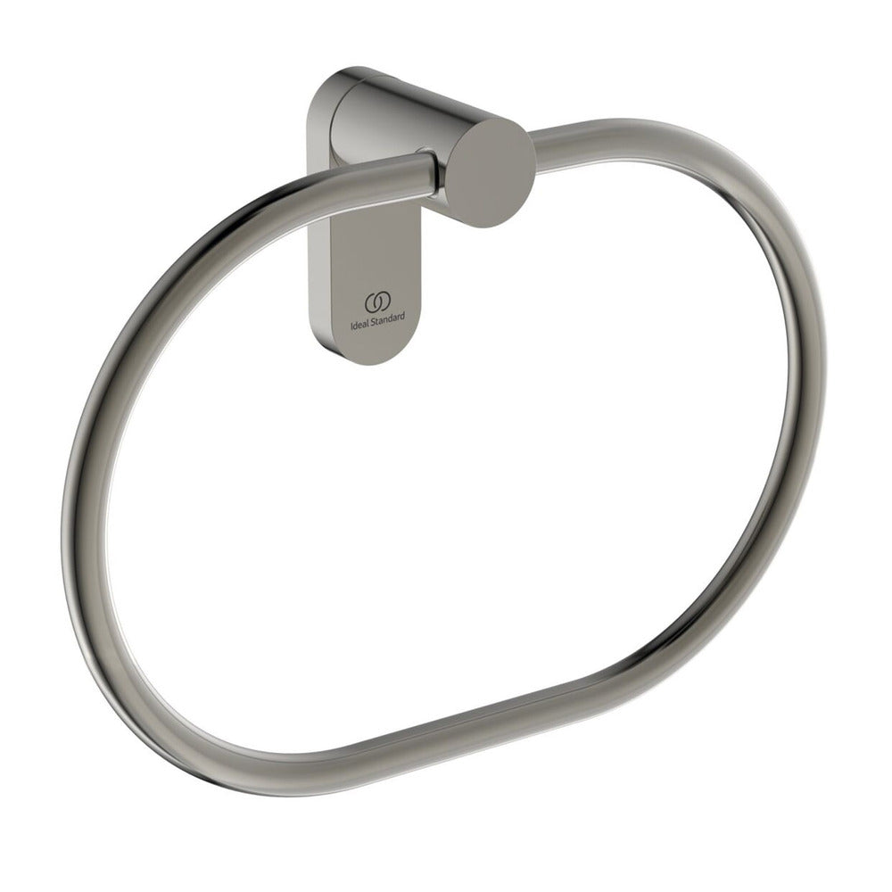 Овален халтер за хавлии Ideal Standard Atelier Conca сребрист Silver Storm
