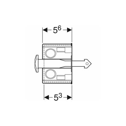 Geberit Installation Kit for Electronic Flush Plate