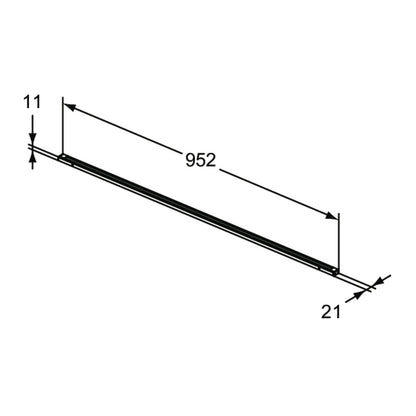 LED лампа за чекмедже Ideal Standard Atelier Conca антрацит 96 см