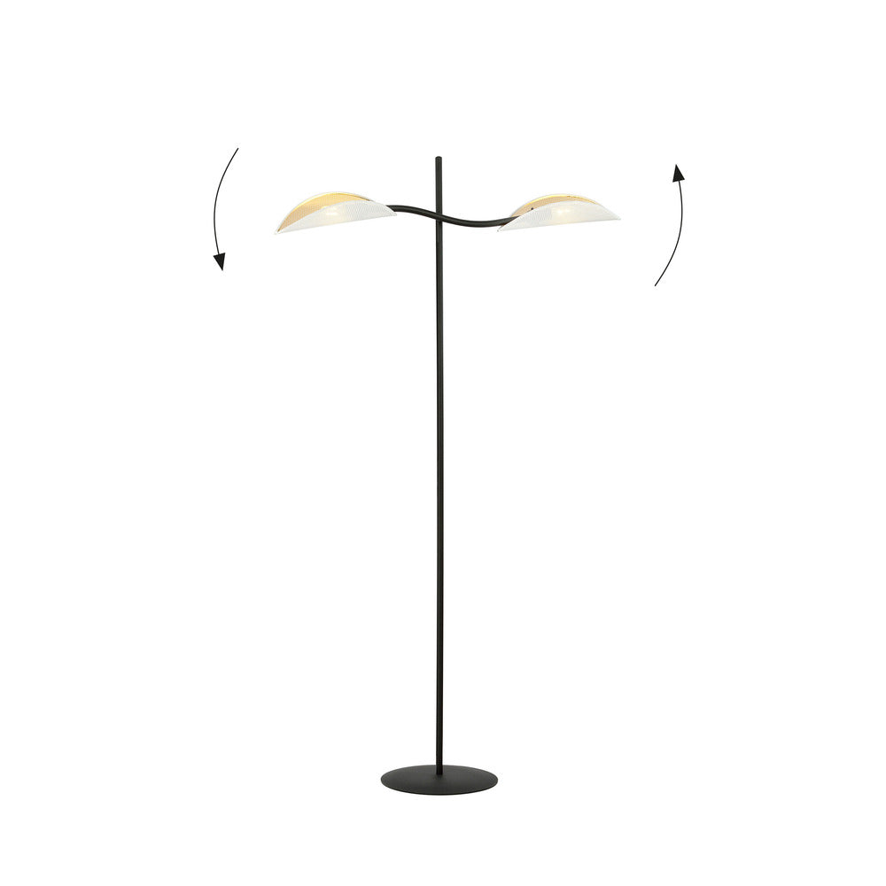 Emibig Lotus LP2 Floor Lamp White/Gold