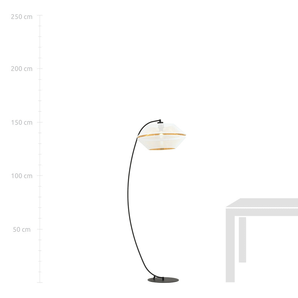 Emibig Malia LP Floor Lamp White/Gold