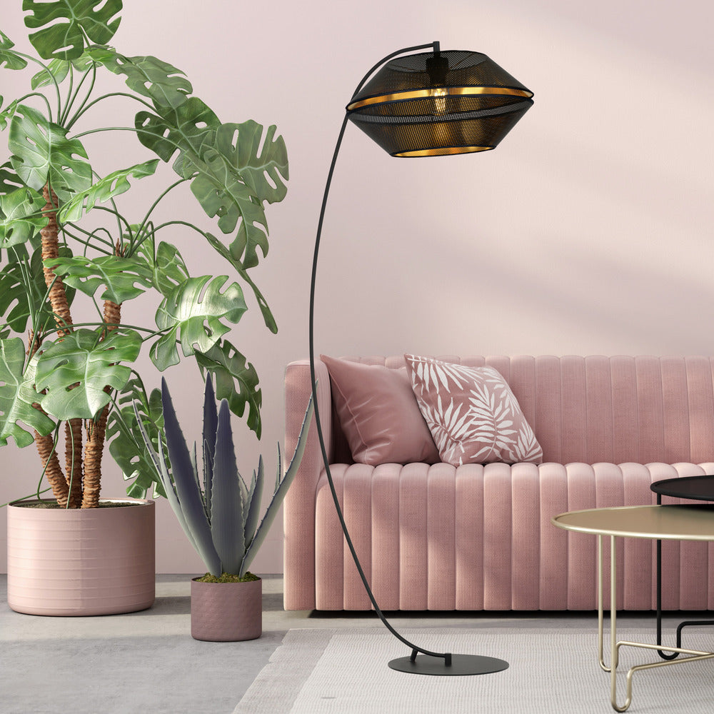Emibig Malia LP Floor Lamp Black/Gold