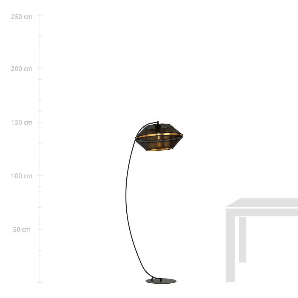 Emibig Malia LP Floor Lamp Black/Gold