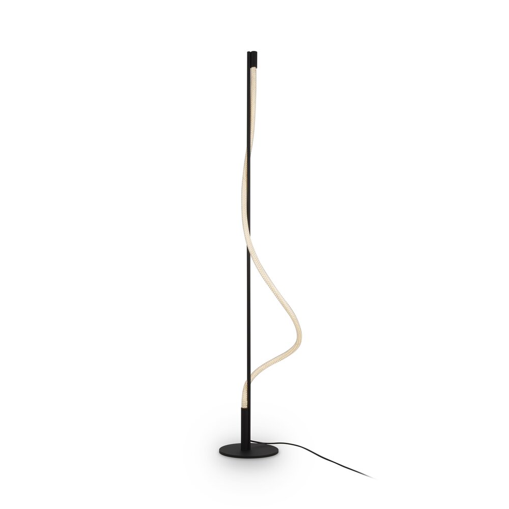 Maytoni Tau Floor Lamp Black/White Bulbs