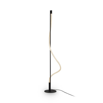 Maytoni Tau Floor Lamp Black/White Bulbs