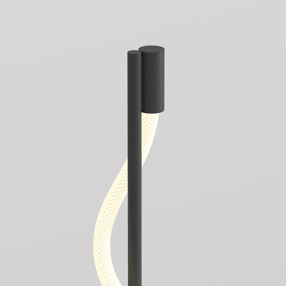 Maytoni Tau Floor Lamp Black/White Bulbs