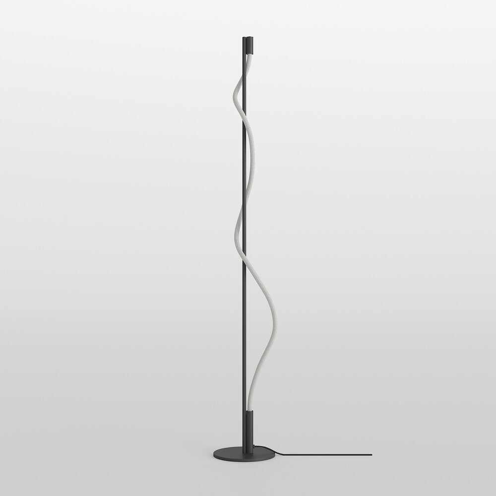 Maytoni Tau Floor Lamp Black/White Bulbs
