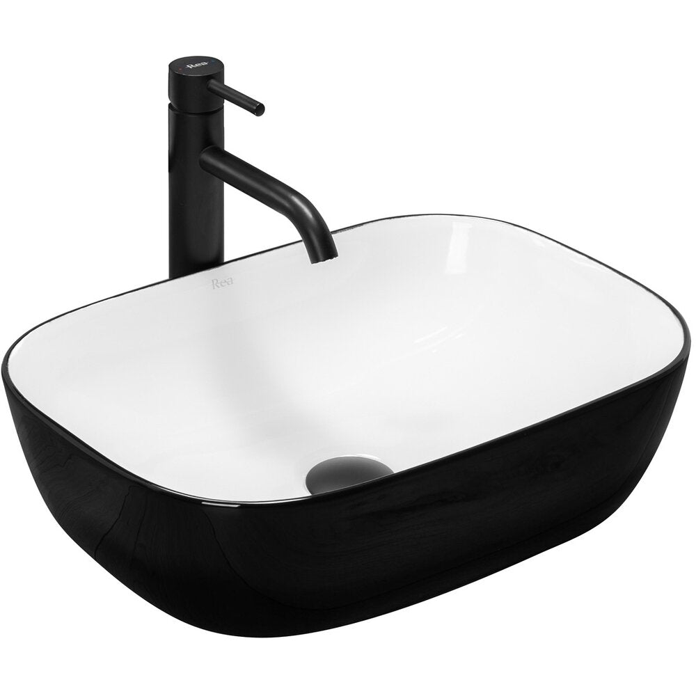 Крафт бял/черен Рея Белинда Black Edge 47 см