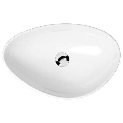Асиметрична мивка бяла на плот Cersanit Moduo 56,5 cm