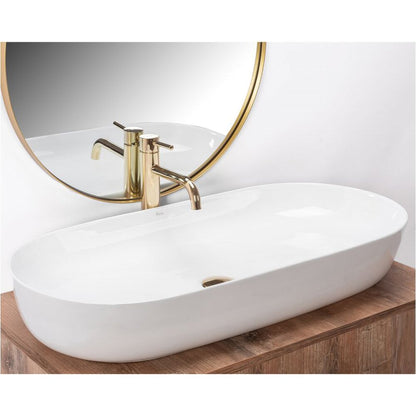 White Countertop Sink Rea Cleo Biala 81 cm