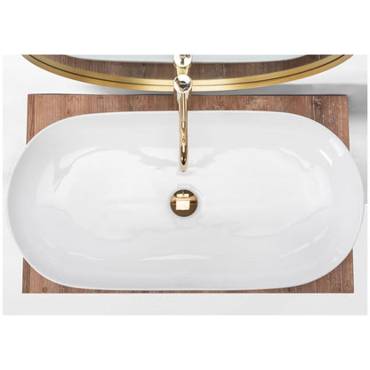White Countertop Sink Rea Cleo Biala 81 cm