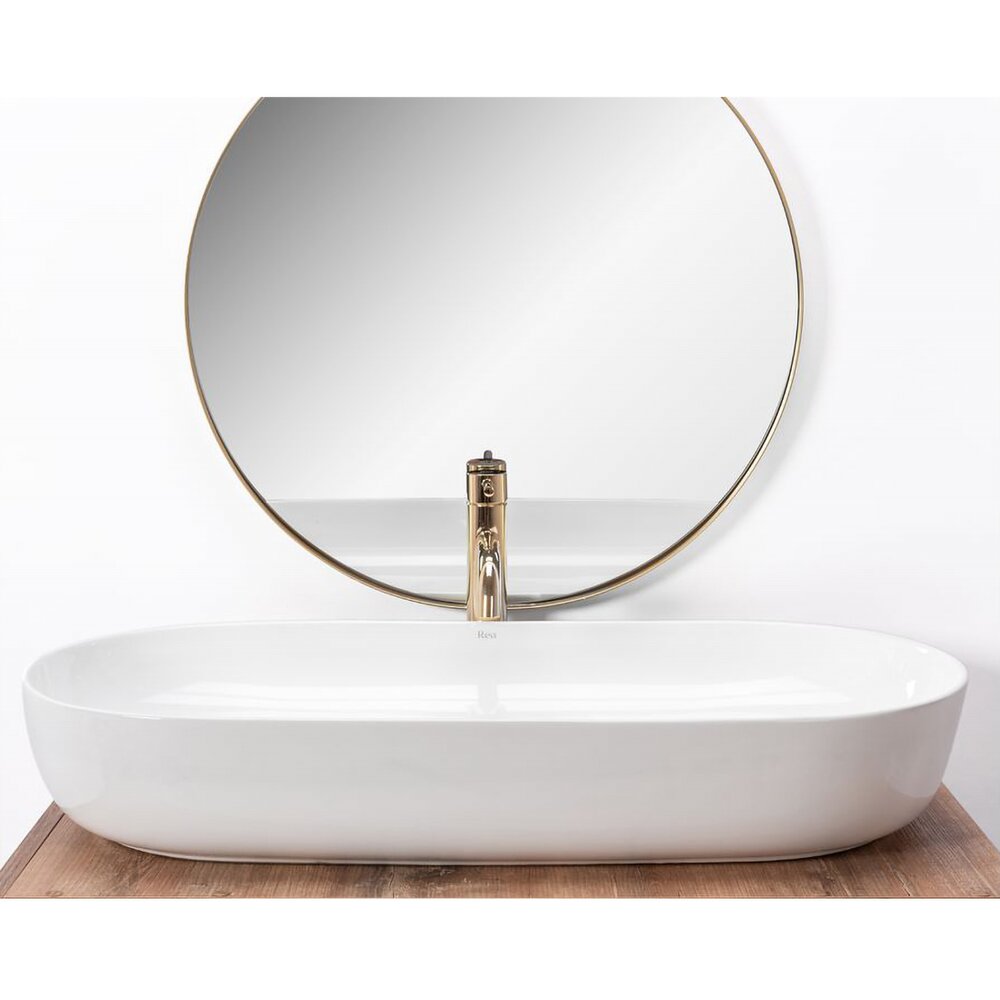 White Countertop Sink Rea Cleo Biala 81 cm