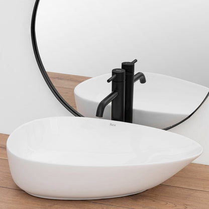 Rea Greta 56 cm Asymmetric Countertop Sink