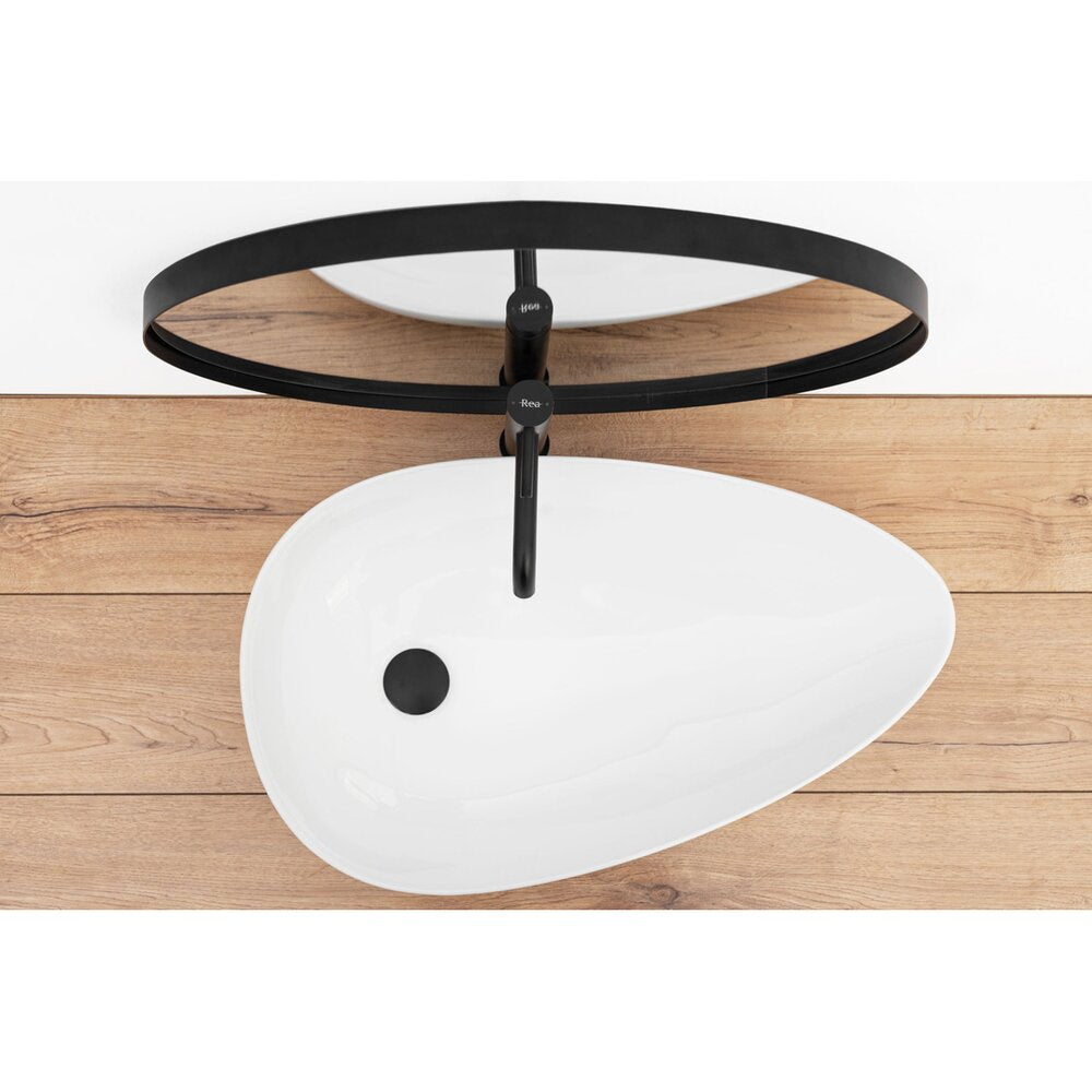 Rea Greta 65.5 cm Asymmetric Countertop Sink