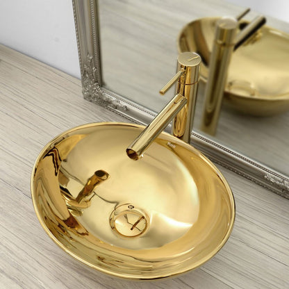 Rea Sofia 41 cm Gold Countertop Sink