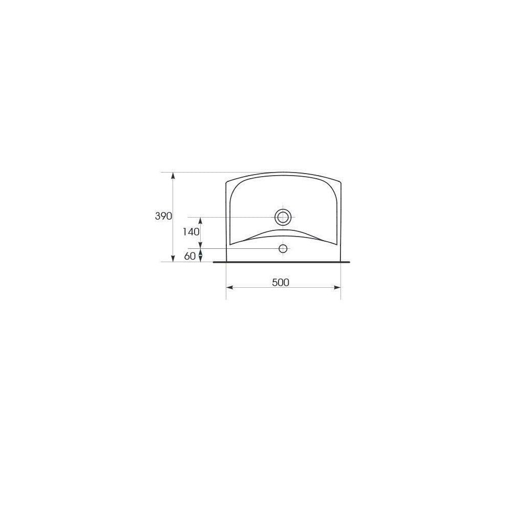 Cersanit Carina 50cm Wall-Mounted Sink