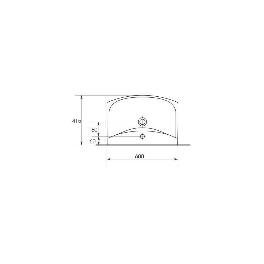 Cersanit Carina Wall-Mounted Sink 60cm
