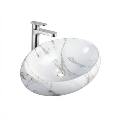 Rune Balder 49 cm Marble Style Countertop Sink