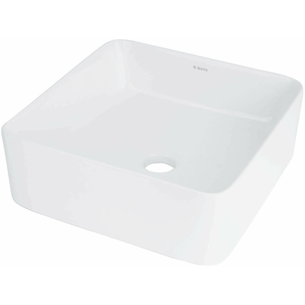 Deante Jasmin White Ceramic Sink 34.5x34.5 cm