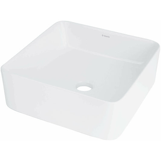 Deante Jasmin White Ceramic Sink 34.5x34.5 cm