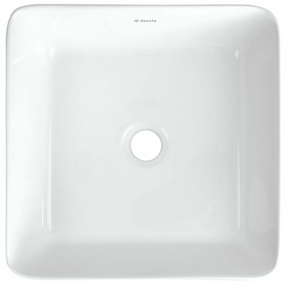 Deante Jasmin White Ceramic Sink 34.5x34.5 cm