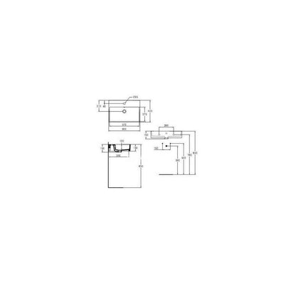 Моноблок мивка Ideal Standard Strada 60x42 см