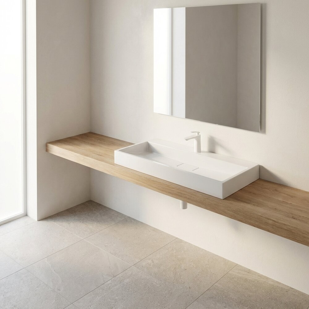 Composite countertop sink Rune Garm 100 cm