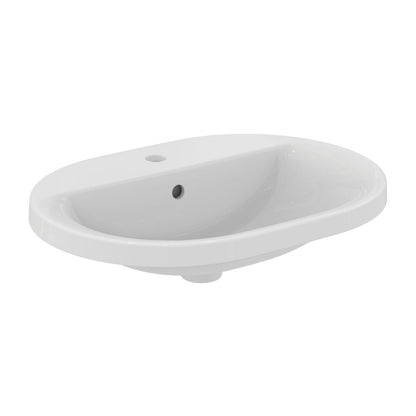 Вградена мивка Ideal Standard Connect 62 cm бяла лъскава