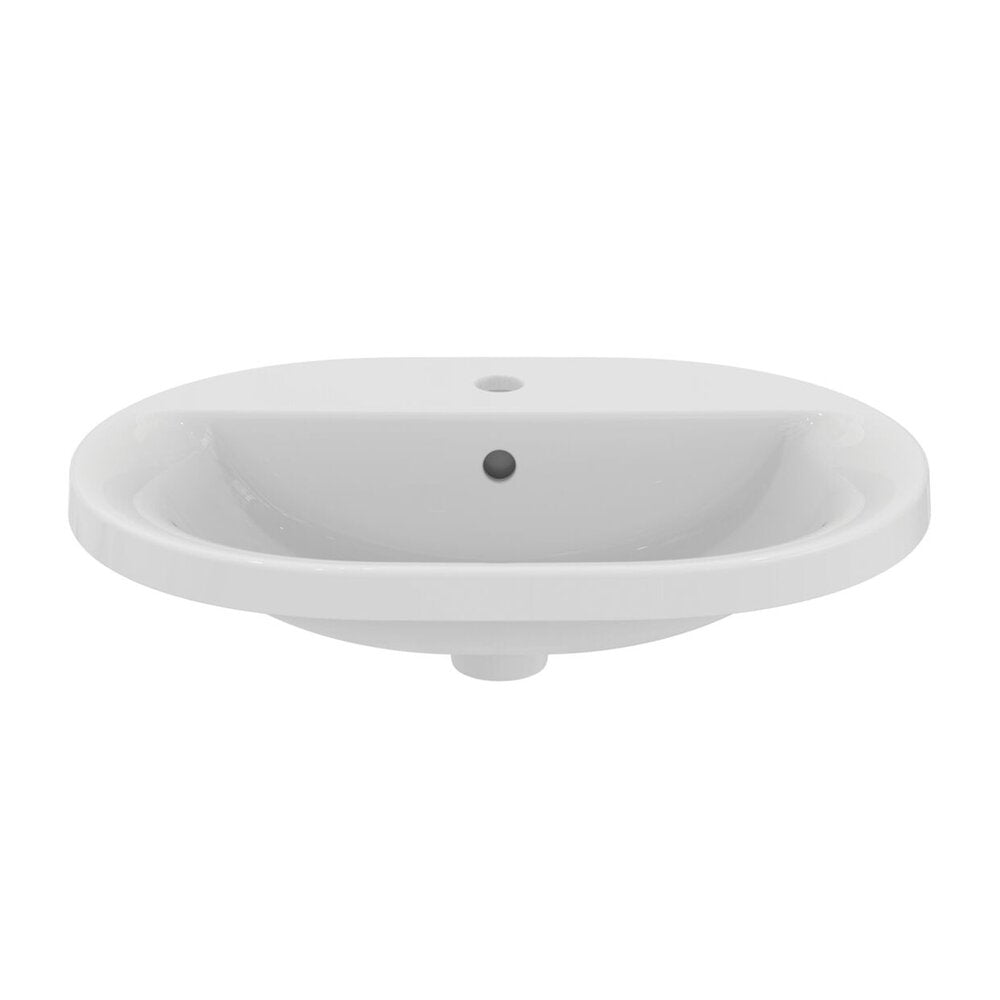 Вградена мивка Ideal Standard Connect 62 cm бяла лъскава