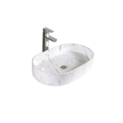 Countertop Sink White/Grey Rune Vidar 60 cm
