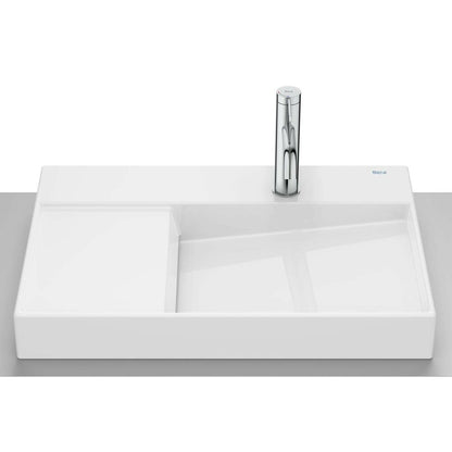Бял мивка за плот Roca Horizon 60x42 см