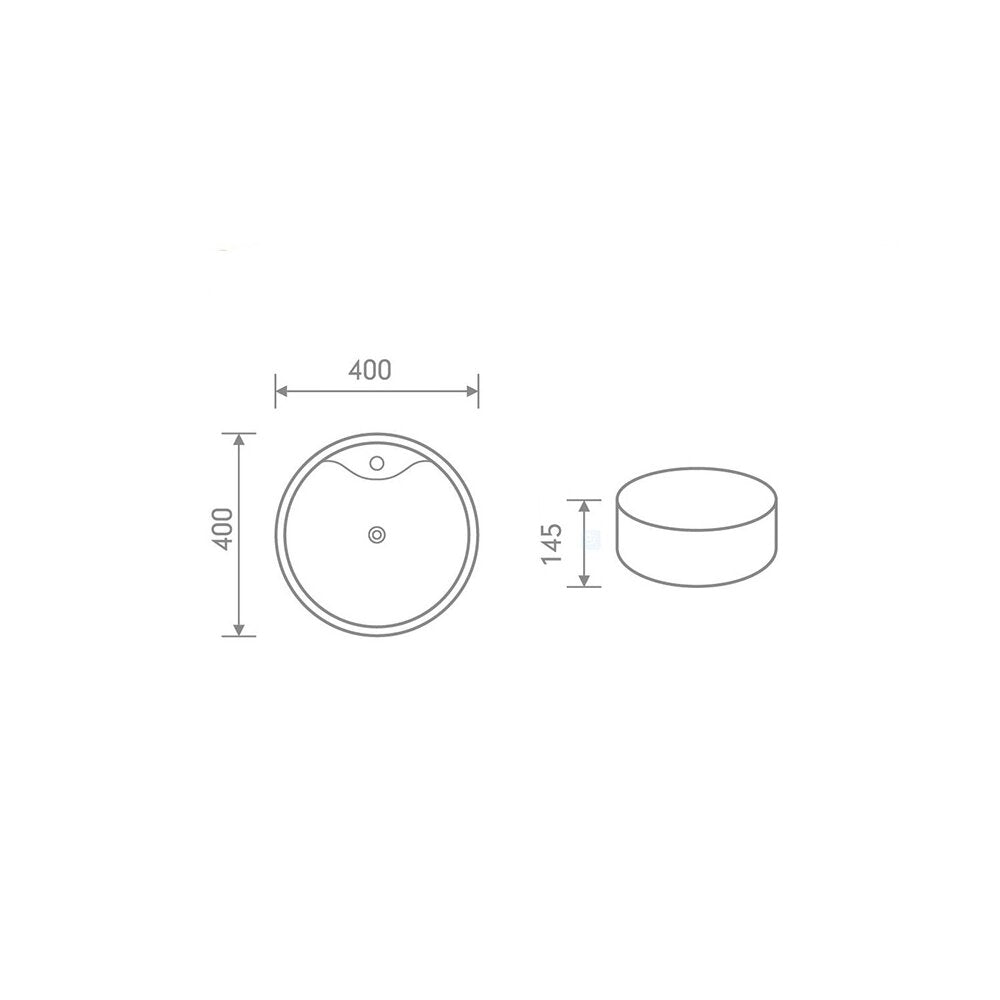 Fluminia Ibiza Countertop Sink 40x40 cm