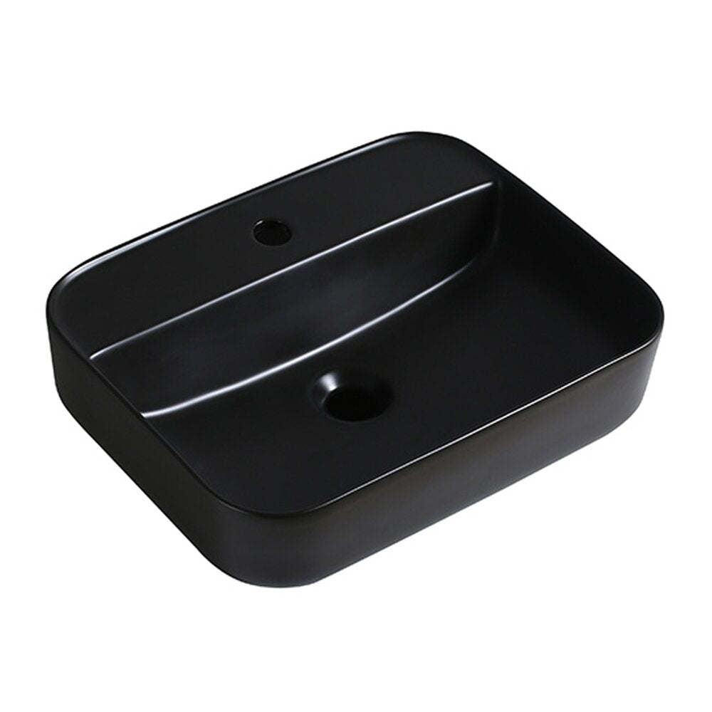 Fluminia Juno Black Countertop Sink 50 cm