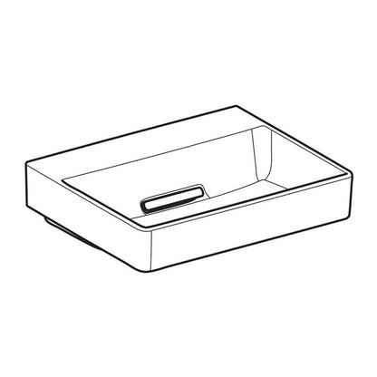 Geberit One 50 cm White Countertop Sink with Special Drain