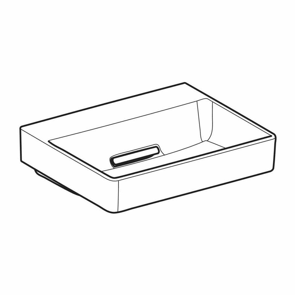 Geberit One 50 cm Matte White Countertop Sink with Special Drain
