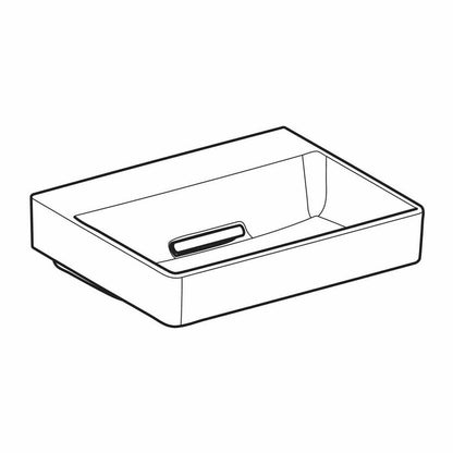 Geberit One 50 cm Matte White Countertop Sink with Special Drain