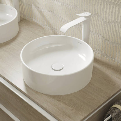 Мивка за плот Hansgrohe Xuniva S кръгла 40 cm бяла лъскава